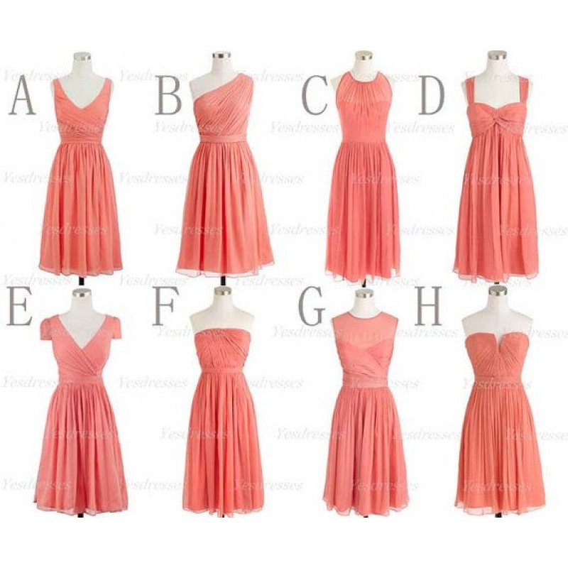 Coral Bridesmaid Dresses