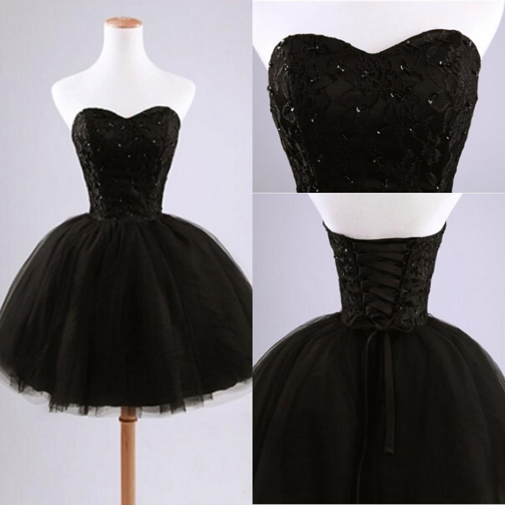 Image of short black party dresses for juniors