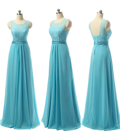 Turquoise Blue Lace Bridesmaids Dresses
