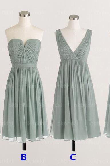 Lovely Dusty  Green  Bridesmaid  Dress  Luulla